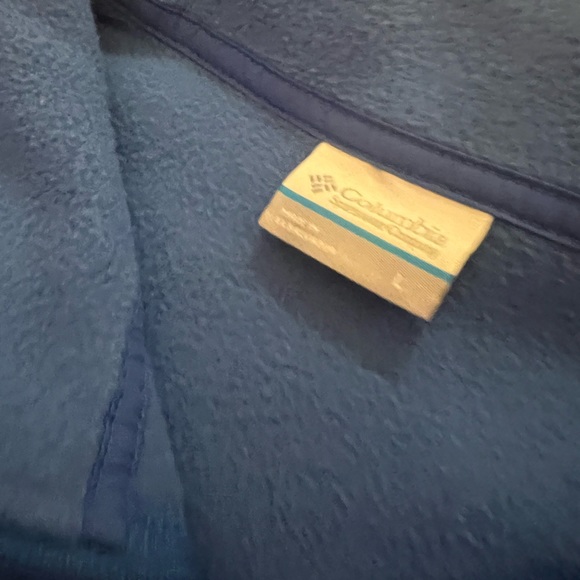 Men’s Columbia Zip Up Jacket size Large PFC L Royal BLUE EUC Full Pockets - Picture 7 of 16